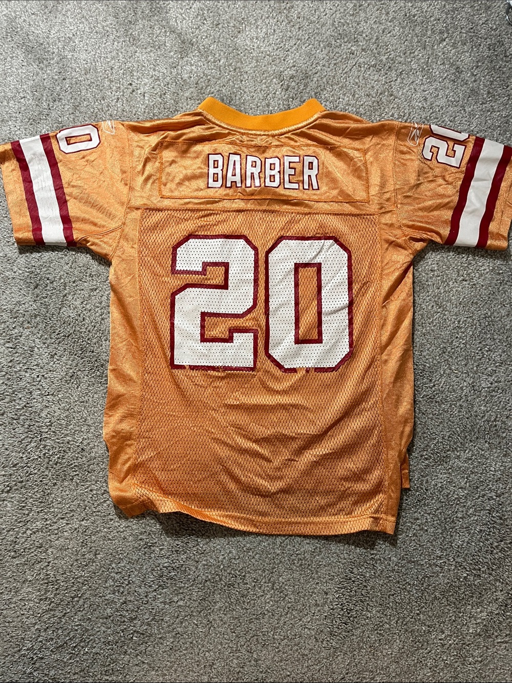 Worn Tampa Bay Rhonde Barber Buccaneers Orange Creamsicle NFL Jersey Youth used - Picture 1 of 6